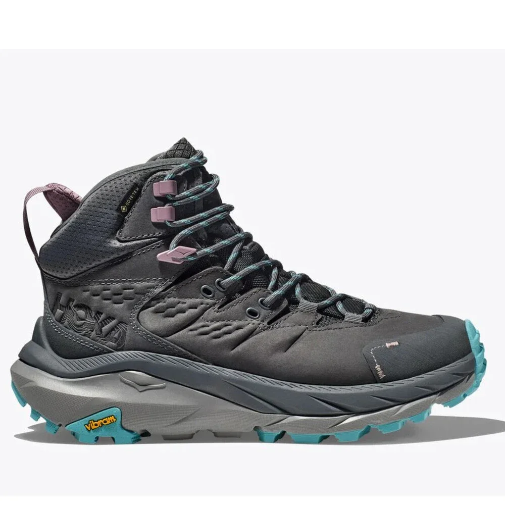 Hoka One One Kaha 2 GTX Sneakers Women's US 9 B Castlerock Hiking Shoes HTAT1495